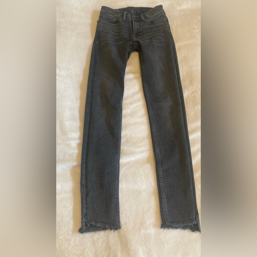 All Saints Grace skinny black jeans size 24